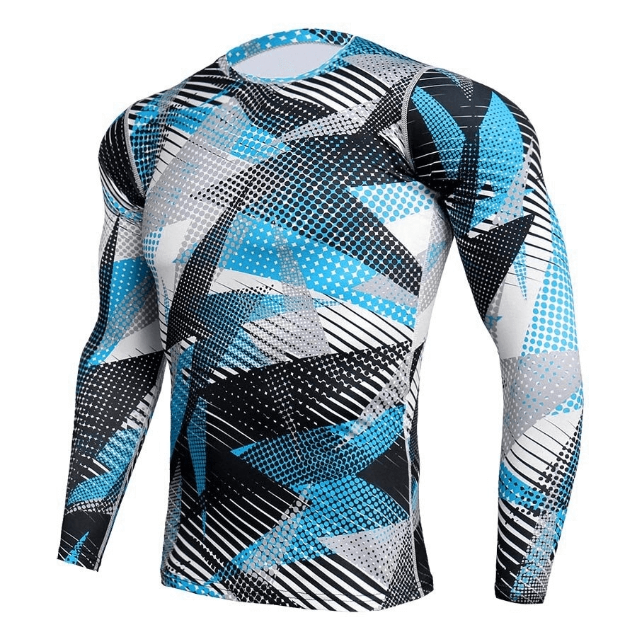 Camouflage Elastic Sports Long Sleeves T-Shirt / Men's Clothing - SF0673