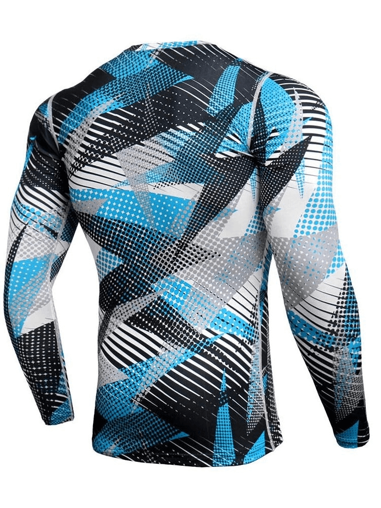 T-shirt à manches longues de sport élastique camouflage / Vêtements pour hommes - SPF0673 
