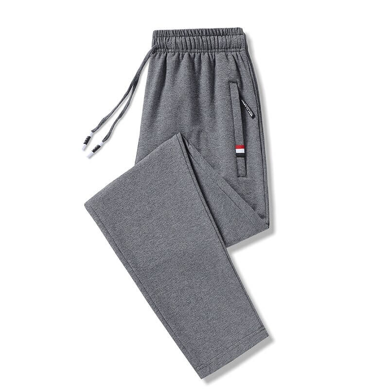 Casual Cotton Elastic Waist Sweatpants with Pockets for Men - SF0609