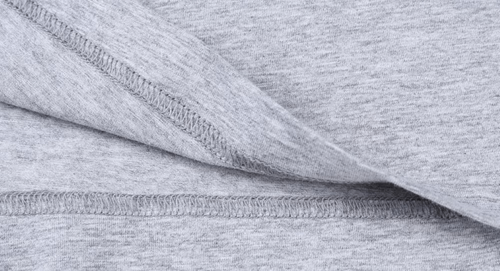 Lässiges Herren-T-Shirt aus Baumwolle mit V-Ausschnitt und Streifen an den Ärmeln – SF1084 