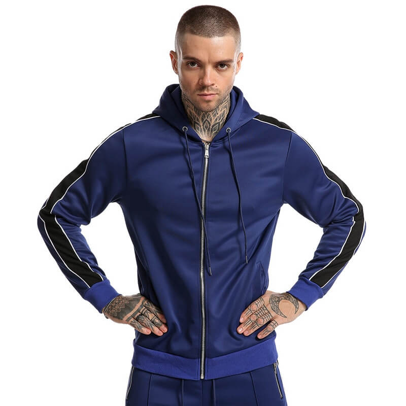 Casual Male Zipper Sweatshirt with Hood / Sports Clothes - SF1103