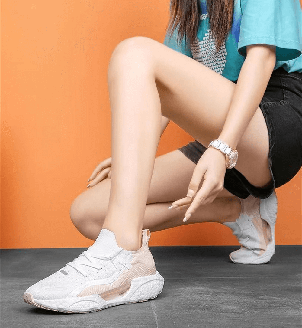 Lässige, atmungsaktive Mesh-Patchwork-Sneaker für Damen – SF0245