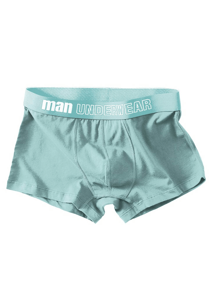 Boxers/sous-vêtements masculins décontractés en coton de couleur unie pour hommes - SPF0744 