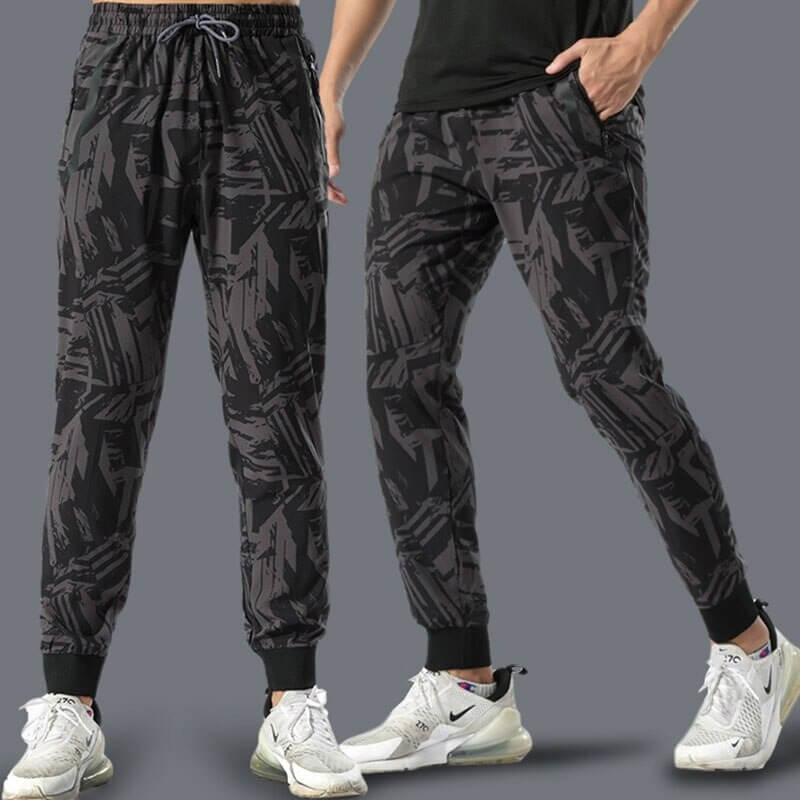 Pantalon ample de sport décontracté pour hommes avec poches zippées - SPF0668 