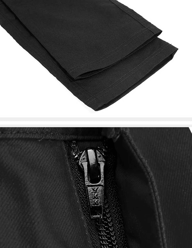 Close-up of Casual Trekking Waterproof Trousers for Women with zipper detail and durable fabric design, perfect for hiking and outdoor activities.