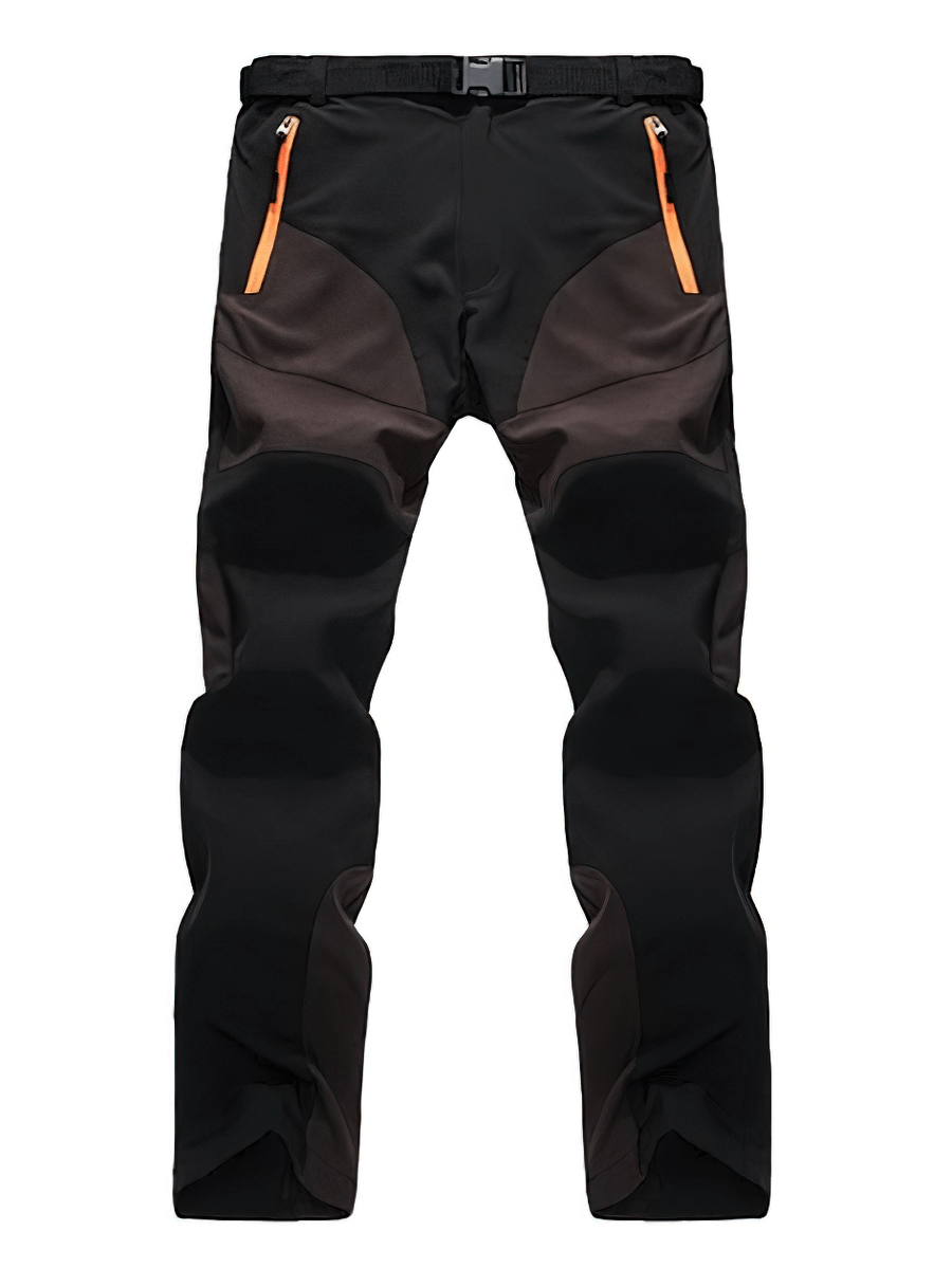 Cold Resistance Waterproof Fleece Pants with zipper closure for skiing and outdoor activities, featuring windproof and thermal functions.