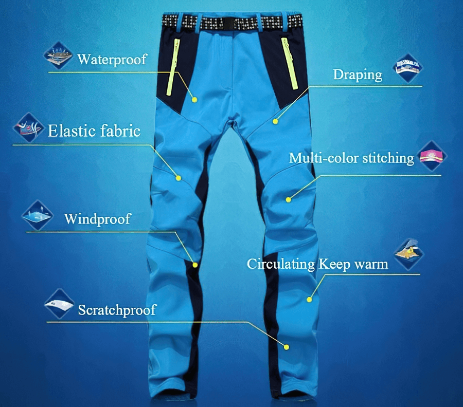 Pantalon polaire imperméable résistant au froid/pantalon de ski extérieur - SPF0643 