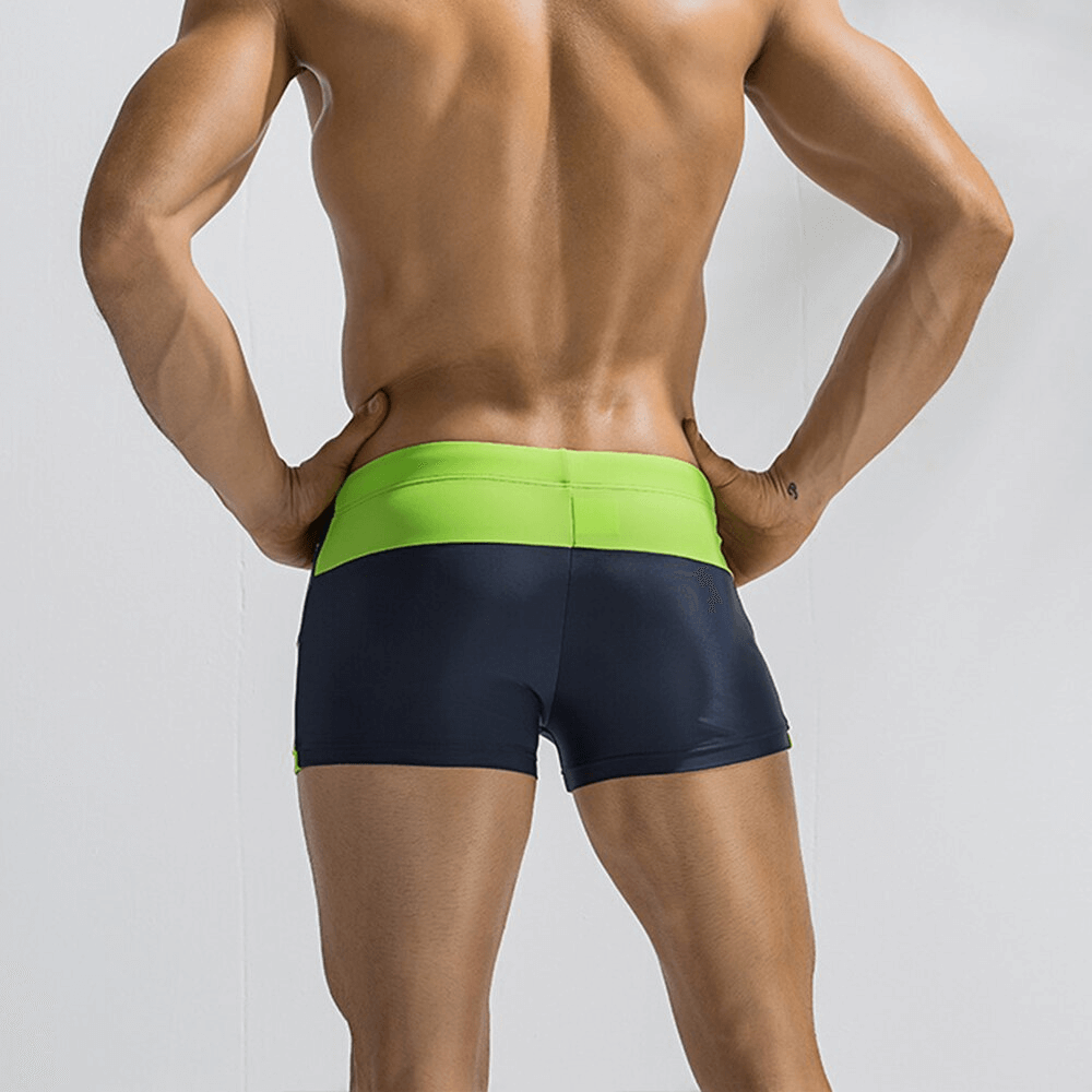 Boxer de natation Color Block pour hommes / maillot de bain de sport - SPF0767 