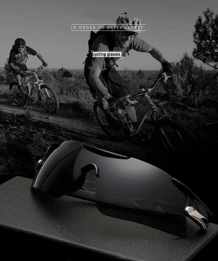 Polarized sunglasses for cycling, featuring sleek design and UV protection for outdoor adventures.