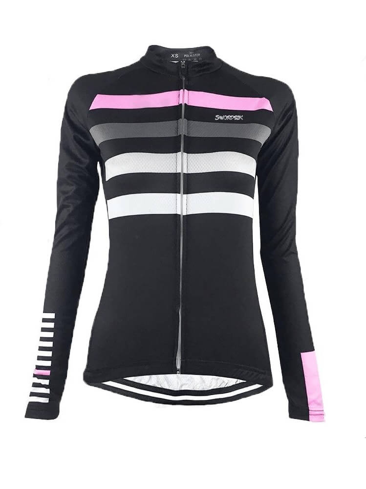 Veste polaire thermique de cyclisme avec fermeture éclair sur toute la longueur pour femme - SPF0416 