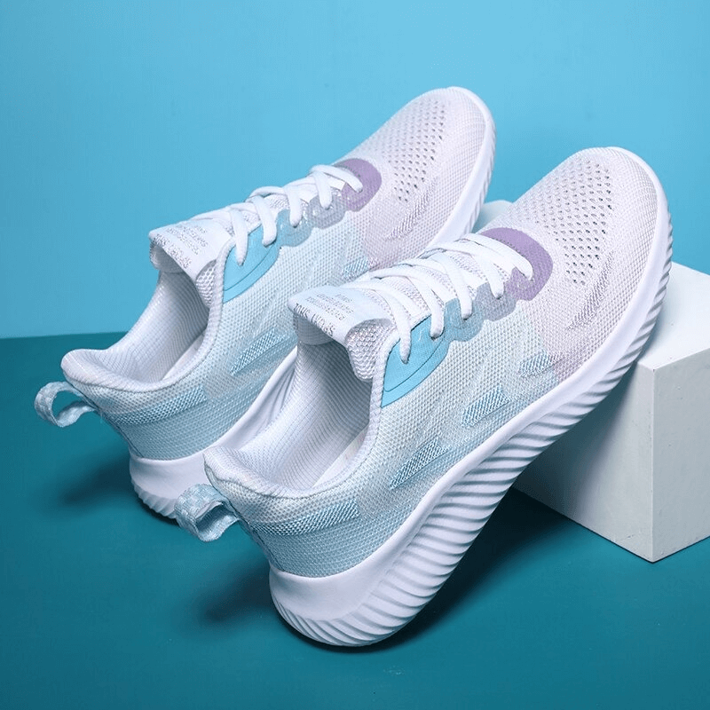 Doble Color Women's Breathable Running Shoes, lightweight fitness footwear with mesh upper for comfort and EVA outsole for flexibility.