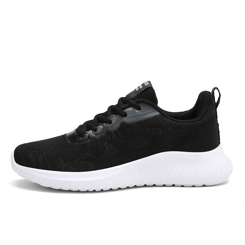 Black Doble Color women's breathable running shoes with EVA outsole, designed for fitness and comfort, model SF0254.