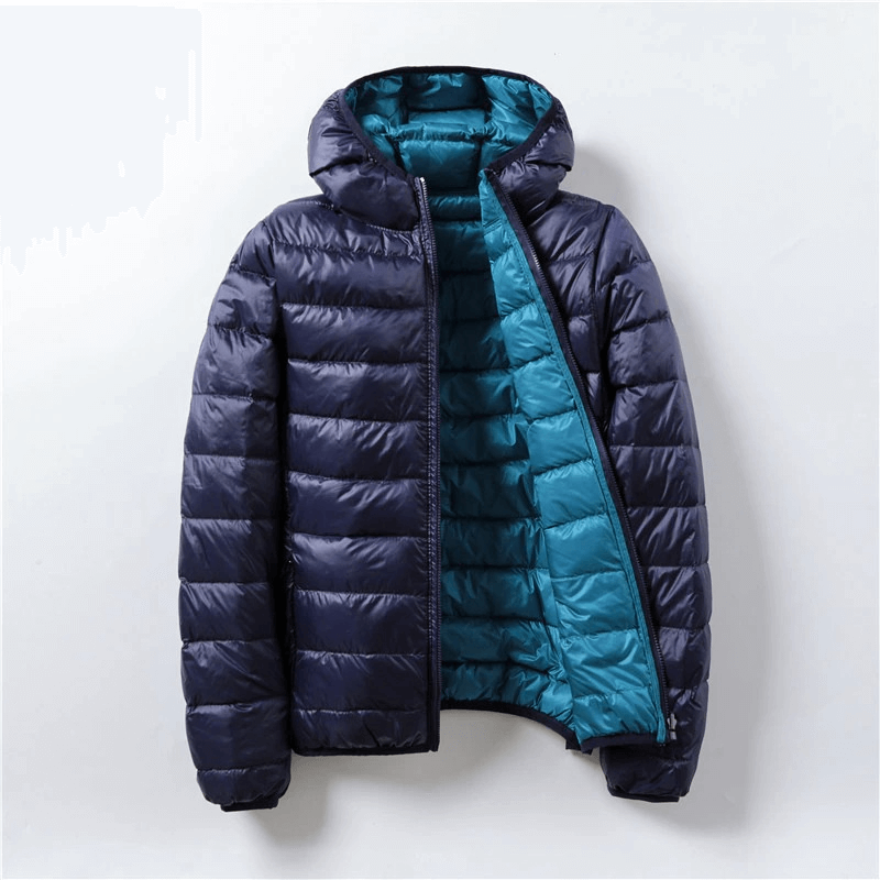 Double-sided Ultra-light and Warm Parka / Women`s Duck Down Jacket with Hooded - SF0069
