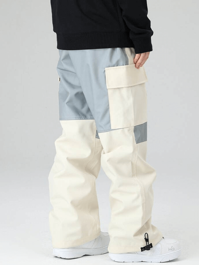 Pantalon de ski ample à cordon de serrage avec grandes poches pour femmes et hommes - SPF0616 