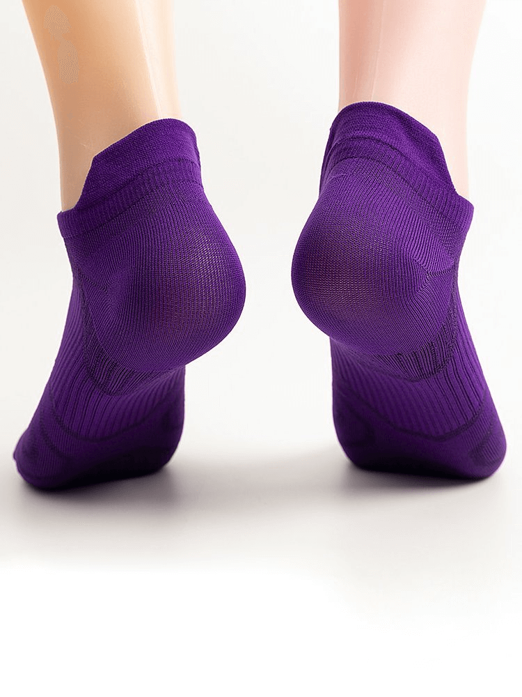 Purple elastic breathable unisex short socks for maximum comfort and mobility, perfect for everyday wear. Style SF1126.
