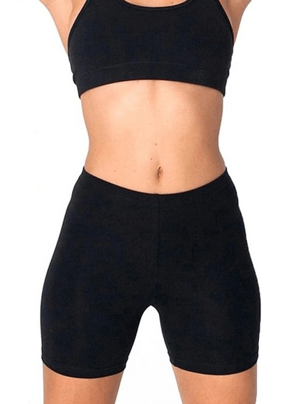 Elastic Cropped High-Waisted Tight-Fitting Women's Shorts - SF0309