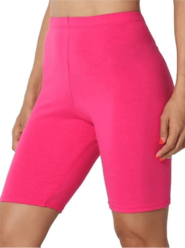 Elastische, eng anliegende Damen-Shorts mit hoher Taille – SF0308 