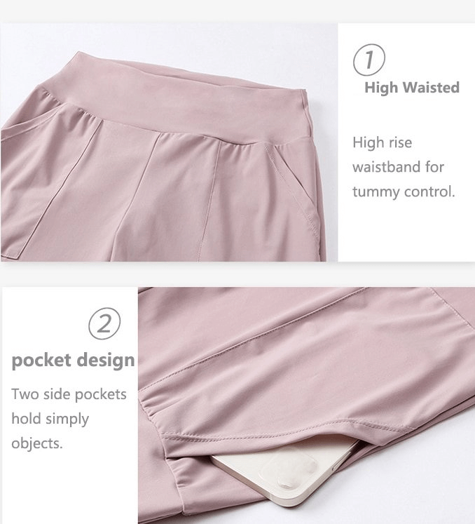 Elastische, leichte Damen-Jogginghose mit Taschen – SF1136 