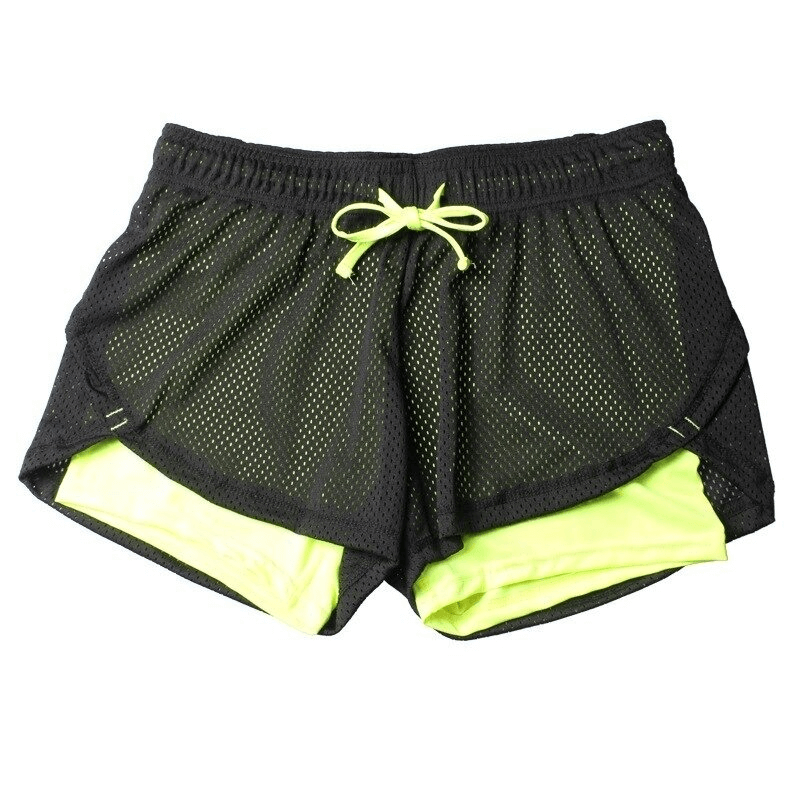 Elastische Mesh-Yoga-Shorts für Damen / Laufsportbekleidung für Damen – SF0092