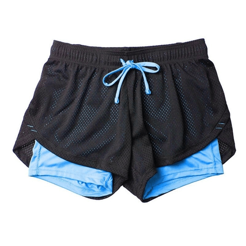 Elastische Mesh-Yoga-Shorts für Damen / Laufsportbekleidung für Damen – SF0092