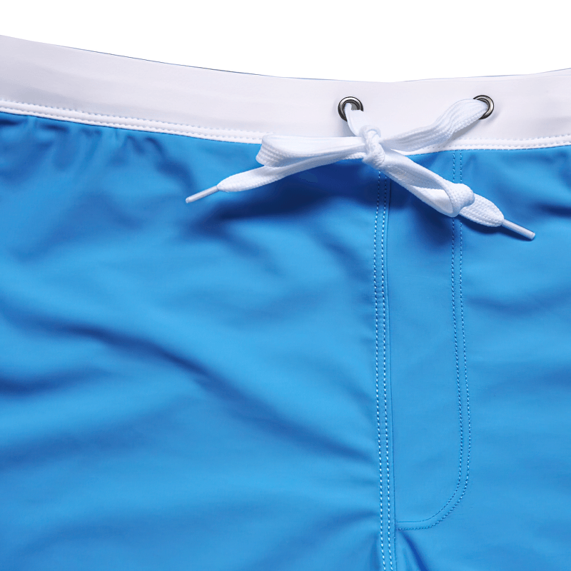 Elastic Quick Dry Men's Swim Shorts with Back Pocket - SF0856