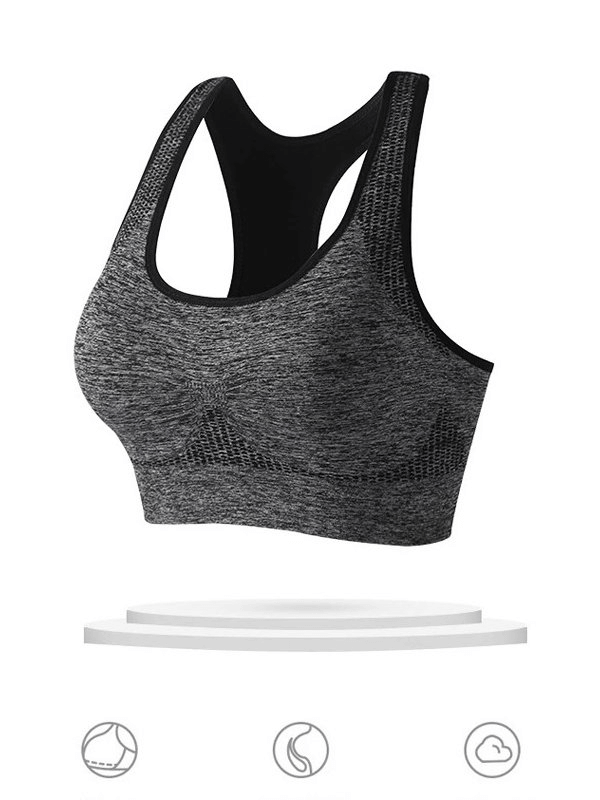 Elastic Quick-Dry Women's Bras-Tops with Lining - SF0475