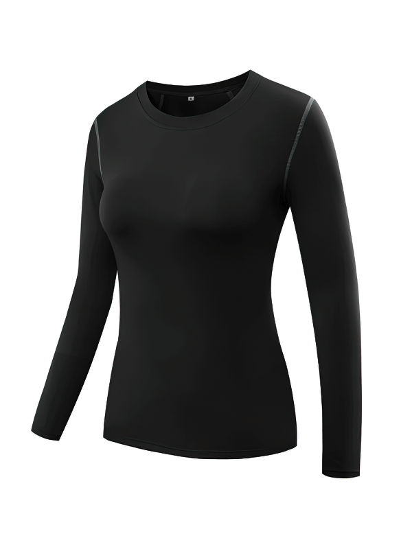 Elastic Sports Quick-Dry Women's Shirt with Long Sleeves - SF0559