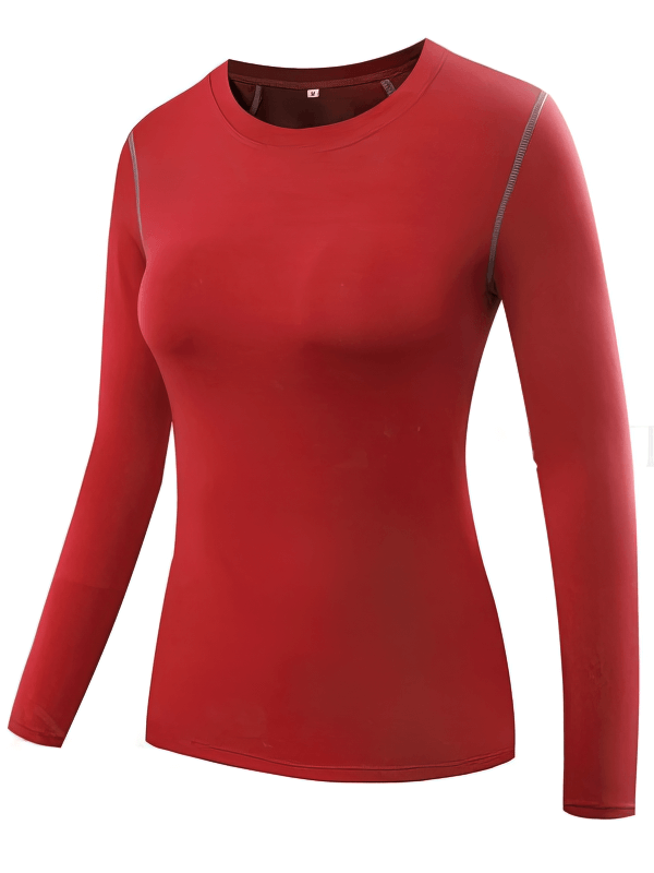 Elastic Sports Quick-Dry Women's Shirt with Long Sleeves - SF0559