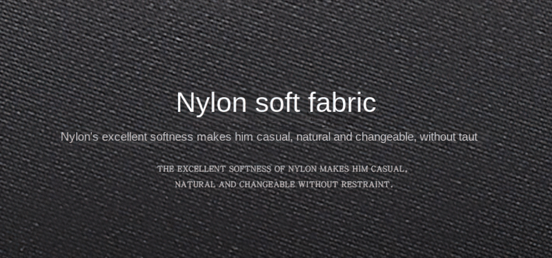 Close-up of nylon soft fabric highlighting its excellent softness and versatility, perfect for casual and changeable style.