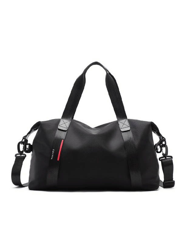 Fashion Casual Sports Shoulder Bag SF0903 in black, showcasing lightweight and waterproof design, perfect for travel and fitness.