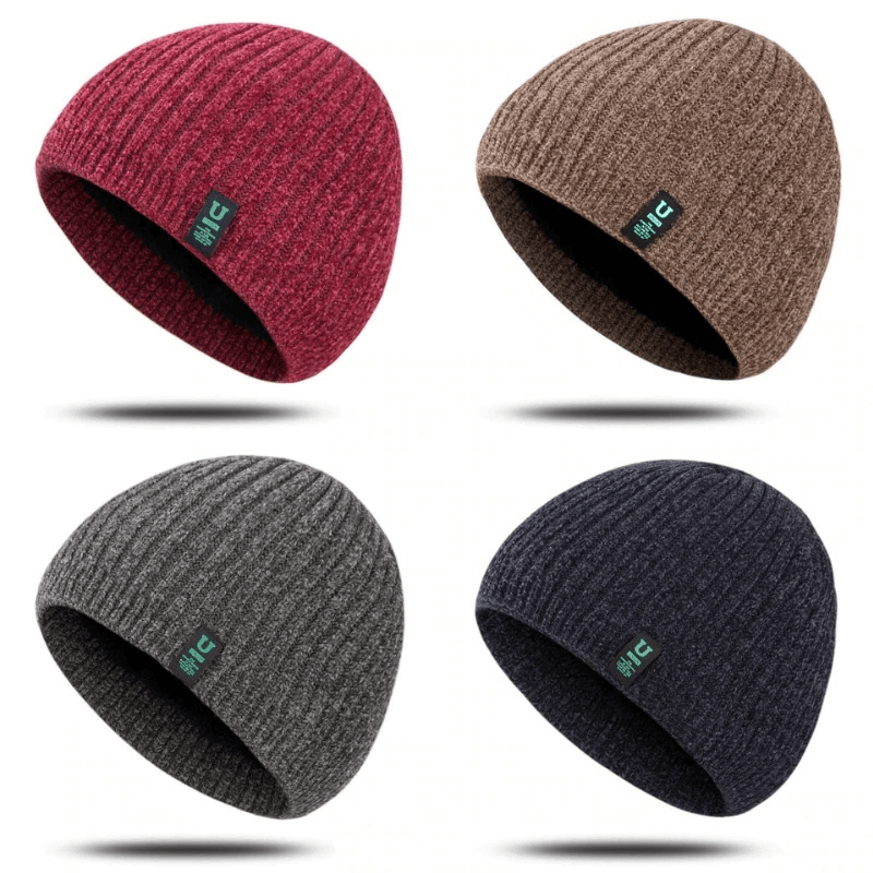 Chapeau de protection contre le vent épaississant en tricot classique à la mode - SPF0216 