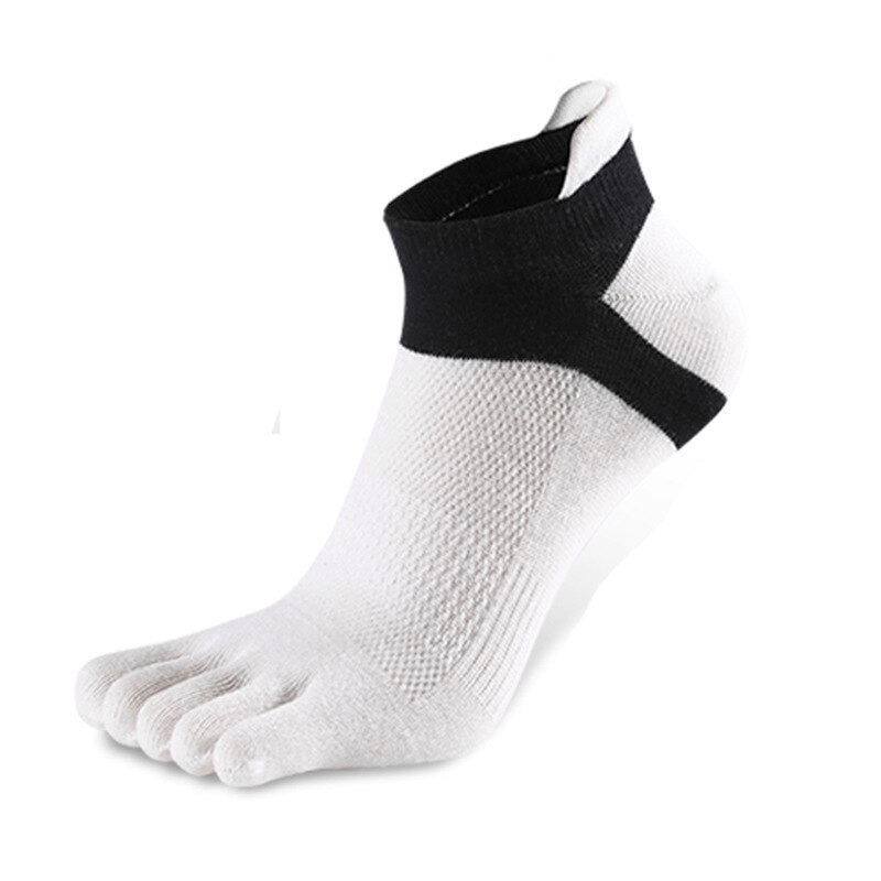 Fashion colorful cotton five-finger short socks for women, SF0760, breathable, sweat-wicking, and antibacterial, stylish daily wear.