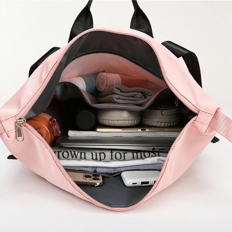 Fashion Double Layer Drawstring Waterproof Backpack - SF0816