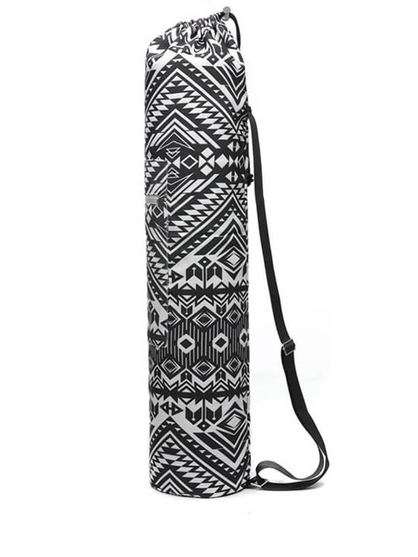Fashion Floral Printed Yoga Mat Bag with Adjustable Strap - SF0518