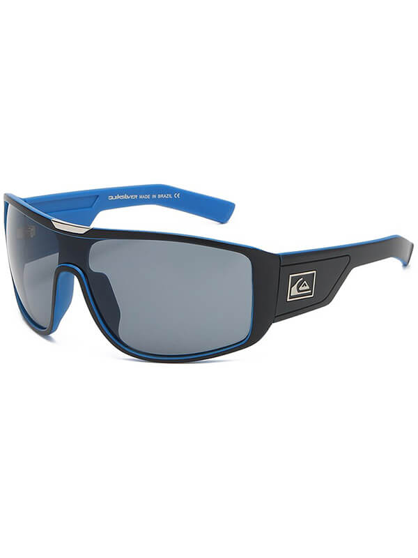 Men's Fashion Large Frame Sports Sunglasses SF0998 with UV400 Blue Lenses and Black Durable Frame