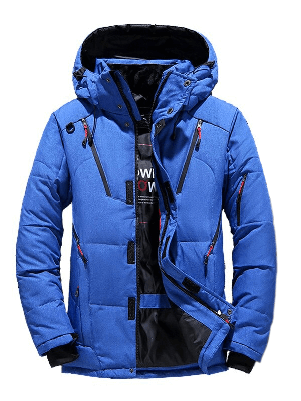 Doudoune de ski coupe-vent pour homme avec plusieurs poches - SPF0594 