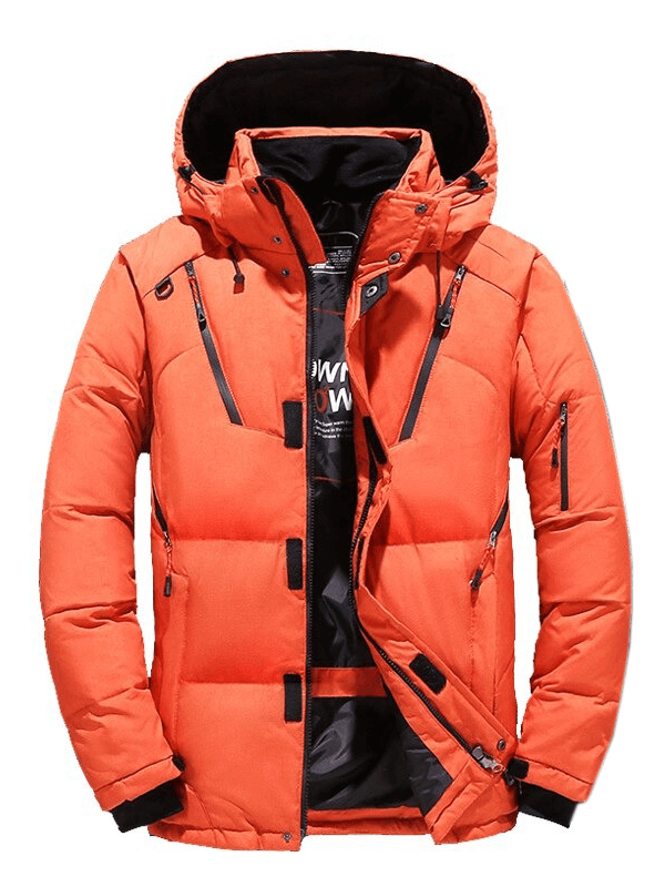 Modische winddichte Ski-Daunenjacke für Herren mit mehreren Taschen – SF0594 
