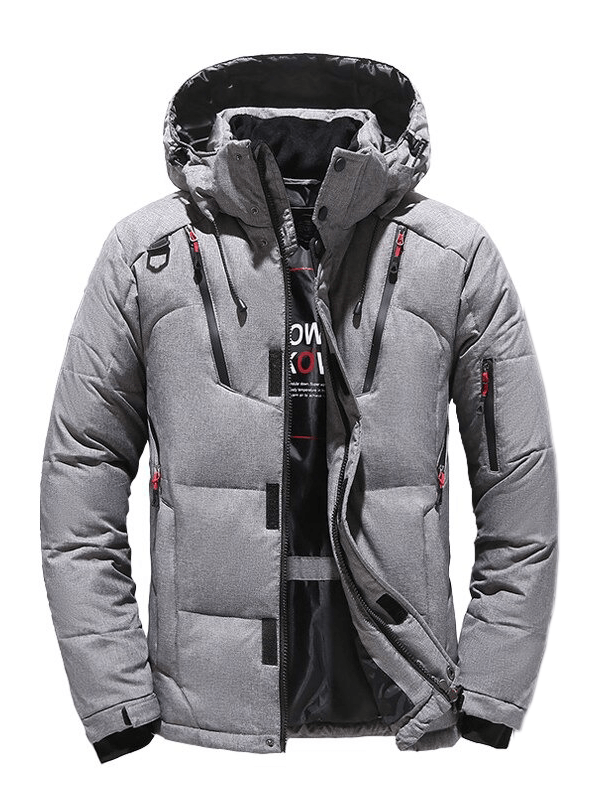 Modische winddichte Ski-Daunenjacke für Herren mit mehreren Taschen – SF0594 