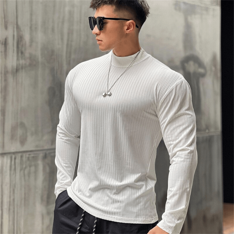 Fashion Men's Quick Dry Long Sleeves T-Shirt for Training - SF1119