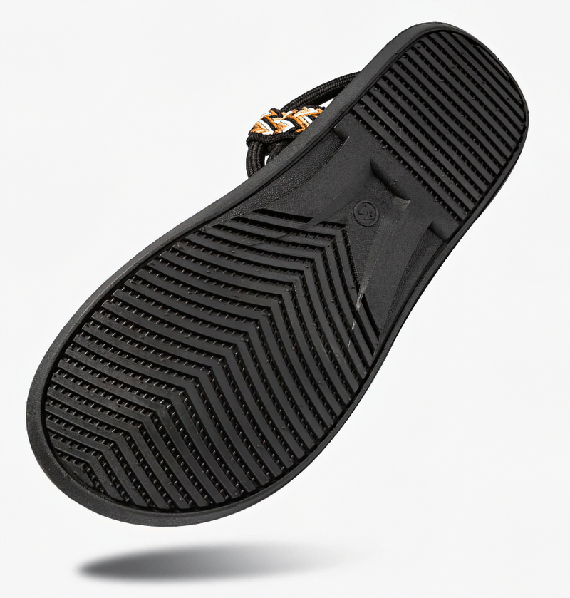 Sandales plates à lacets en nylon pour hommes / chaussures de randonnée antidérapantes - SPF1079 
