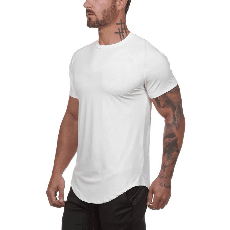 Men's white o-neck short sleeves jersey t-shirt in cotton fabric, styled for comfort and timeless look - Model SF0649.