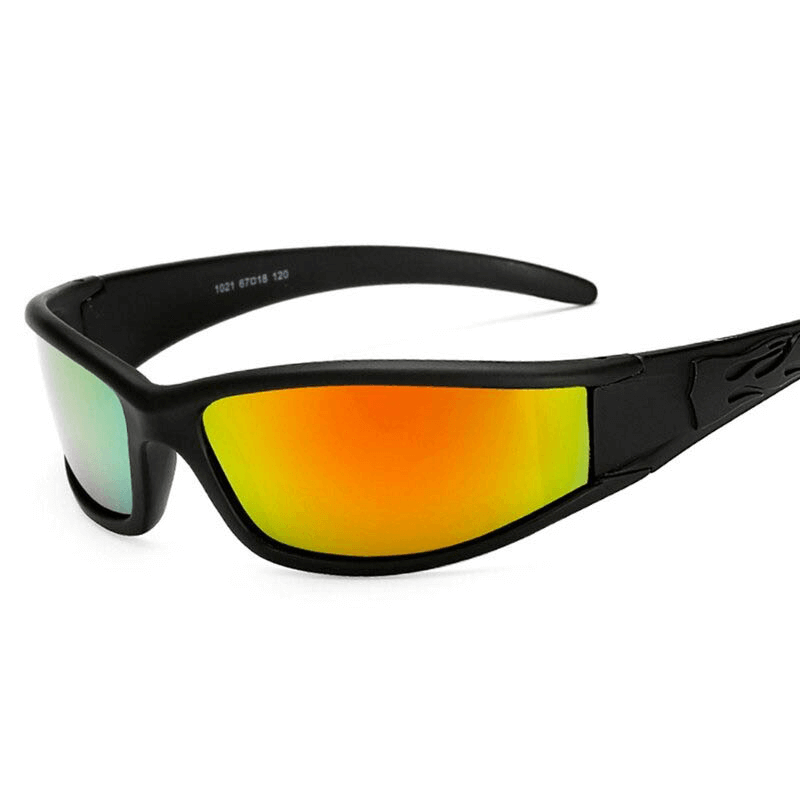 Fashion polarized sunglasses SF0278 with anti-glare, unisex rectangle design, UV400 protection, and vibrant lenses.