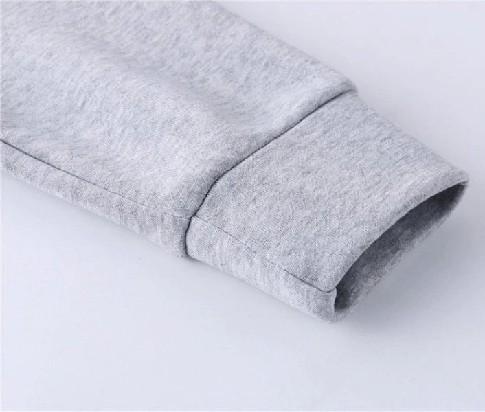 Gray sleeve of men's fashion hoodie SF0373, featuring soft cotton fabric and casual style.