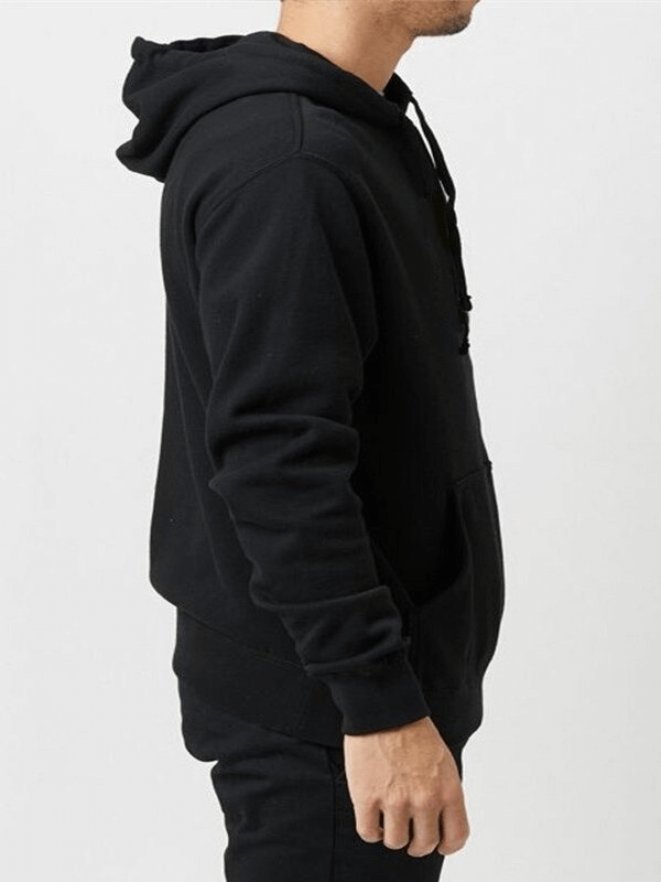 Fashion Solid Color Men's Sweatshirts with Hood and Pockets - SF0373