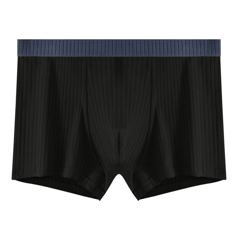 Men's fashion stripe solid color cotton boxers SF1091 with elegant stripes, ideal for everyday wear.