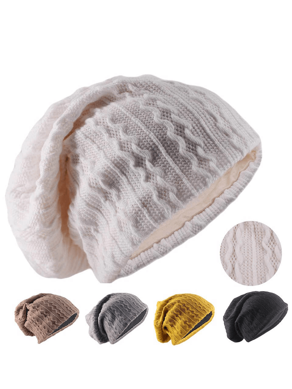 Fashion Warm Beanie for Men and Women, Soft Knit Hat SF0164, available in multiple colors, showcasing unique striped design.