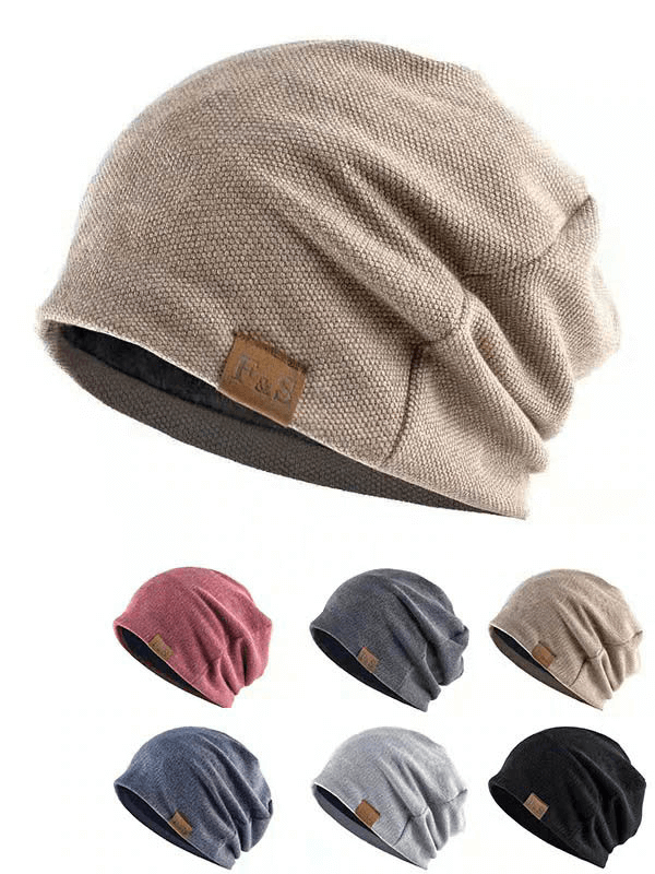 Assorted colors of Fashion Warm Soft Knitting Beanies with Fur for Outdoor Sports, unisex design with casual, sporty style.