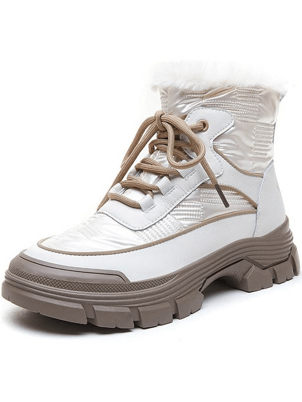 Fashion WaterProof Warm Women's Boots with Rubber Bottom and Thick Fur - SF1007