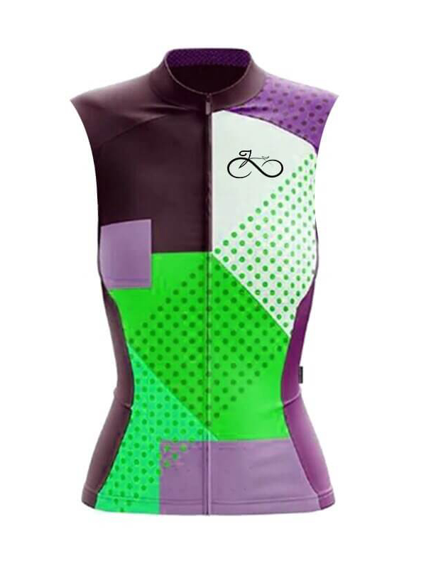 Gilet de cyclisme respirant pour femmes avec poches arrière - SPF0414 