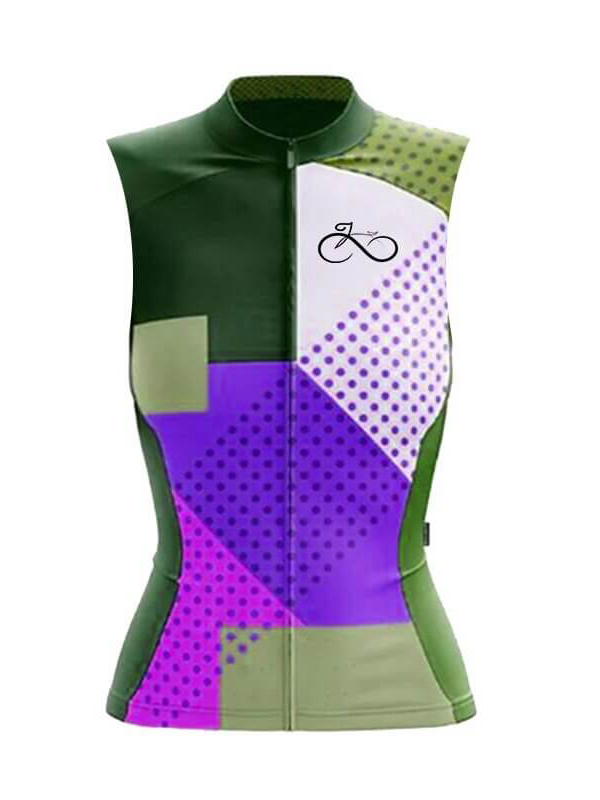 Gilet de cyclisme respirant pour femmes avec poches arrière - SPF0414 